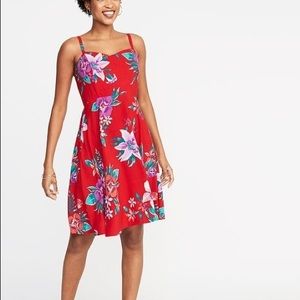 Fit and flare cami dress NWT